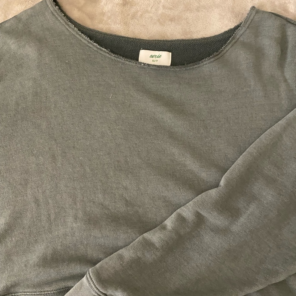 Aerie Off The Shoulder Long Sleeve Top